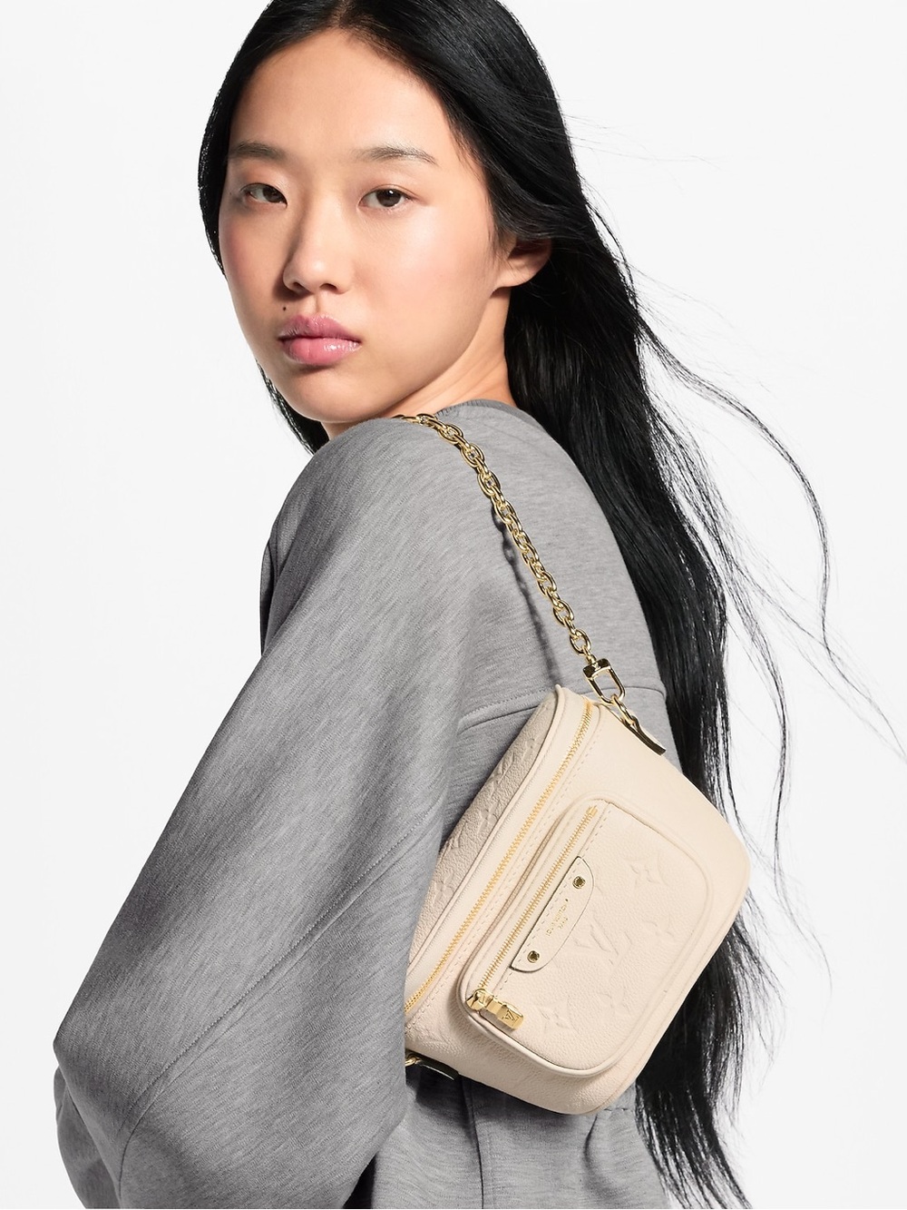 Louis Vuitton Mini Bumbag Bicolor Monogram Empriente Crème Leather